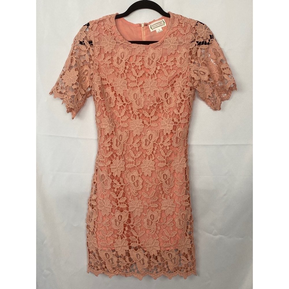 Loveriche Floral Coral Pink Dress Size Small